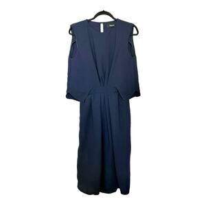 Rachel Comey Cut Out Cape Dress in Navy Size 4